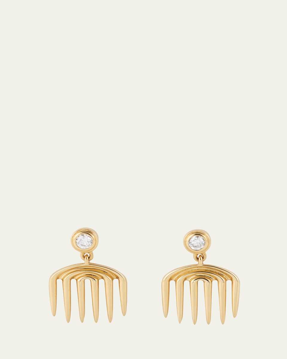 Sagesse Vici Diamond Charm Earrings